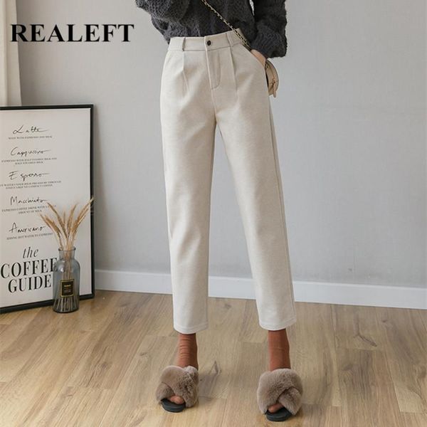 women's pants & capris realeft winter warm harem pant pocket 2021 arrival casual woolen trousers simple women loose female chic femme, Black;white
women's pants & capris realeft winter warm harem pant pocket 2021 arrival casual woolen trousers simple women loose female chic femme, Black;white