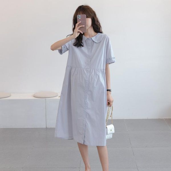 maternity dresses pregnant women's dress for po shoot pregnancy clothes gown, White