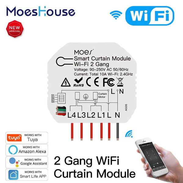 smart home control tuya wifi 2 gang double curtain blind switch module roller shutter electric motor life app with google alexa
smart home control tuya wifi 2 gang double curtain blind switch module roller shutter electric motor life app with google alexa