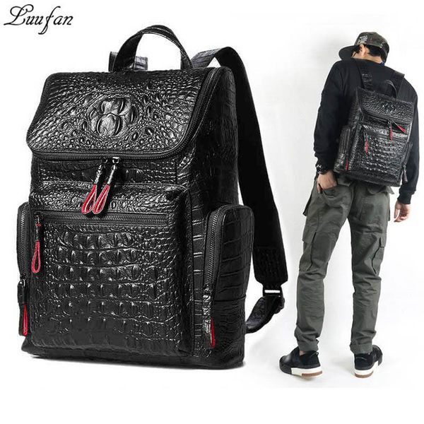 backpack luufan crocodile genuine leather for man fit 14" lapdaypack work cow women travel bagpack black
backpack luufan crocodile genuine leather for man fit 14" lapdaypack work cow women travel bagpack black