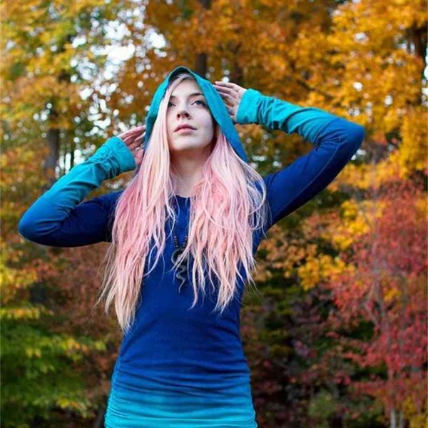 women's hoodies & sweatshirts stylish fashion women polyester casual long sleeve patchwork pullovers preppy style o-neck gradient color, Black
women's hoodies & sweatshirts stylish fashion women polyester casual long sleeve patchwork pullovers preppy style o-neck gradient color, Black