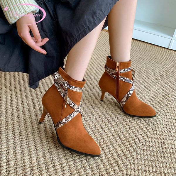 boots street style comfortable round toe nubuck ankle fashion serpentine bowknot buckle zipper high heel riding boot shoes woman, Black
boots street style comfortable round toe nubuck ankle fashion serpentine bowknot buckle zipper high heel riding boot shoes woman, Black