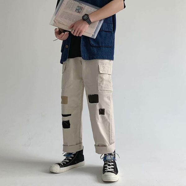mens cargo pants patchwork joggers man trousers fashion casual streetwear men's, Black
mens cargo pants patchwork joggers man trousers fashion casual streetwear men's, Black