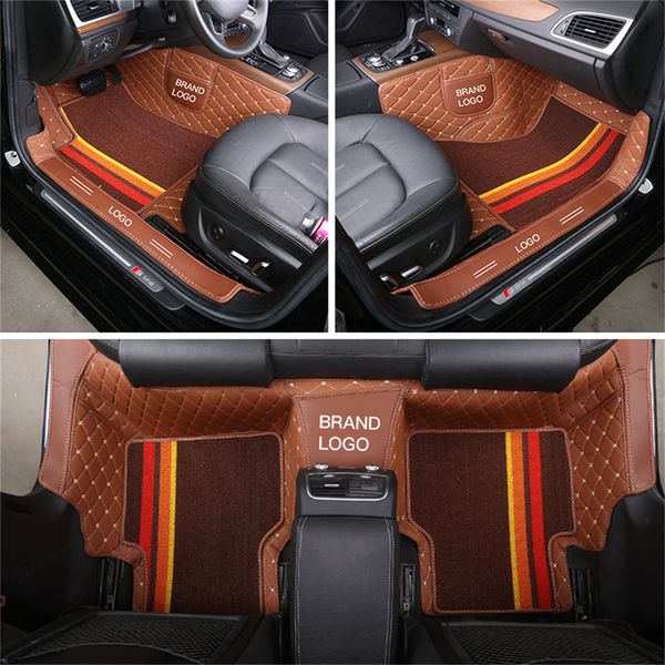 custom fit car interior accessories floor mat waterproof leather eco friendly specific carpet for automobile double layers full set with log
custom fit car interior accessories floor mat waterproof leather eco friendly specific carpet for automobile double layers full set with log