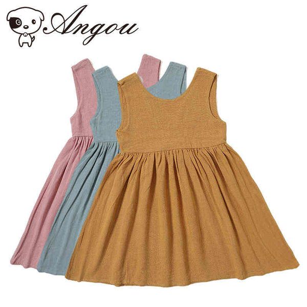 2022 children girl sleeveless baby solid color summer dress princess casual baby dresses outfit clothing g1215, Red;yellow
2022 children girl sleeveless baby solid color summer dress princess casual baby dresses outfit clothing g1215, Red;yellow