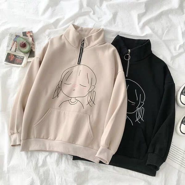 hoodie sweater minimalist pullover fit winter women's size kawaii korean fashion clothes, Black
hoodie sweater minimalist pullover fit winter women's size kawaii korean fashion clothes, Black