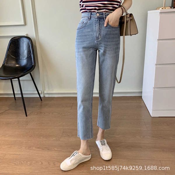 momo light high xury black technology cool feeling thin loose straight acetate quarter jeans xia xinnu, Blue
momo light high xury black technology cool feeling thin loose straight acetate quarter jeans xia xinnu, Blue