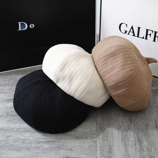 berets women's hat autumn and winter korean wild temperament pure color wool warm woolen comfortable japanese beret gorras, Blue;gray
berets women's hat autumn and winter korean wild temperament pure color wool warm woolen comfortable japanese beret gorras, Blue;gray