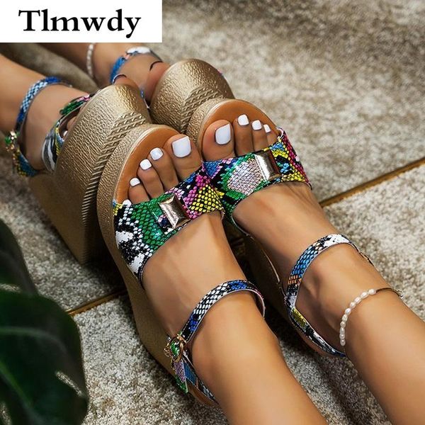 sandals women's summer style large size snake skin wedge buckle belt open toe high heel shoes, Black
sandals women's summer style large size snake skin wedge buckle belt open toe high heel shoes, Black
