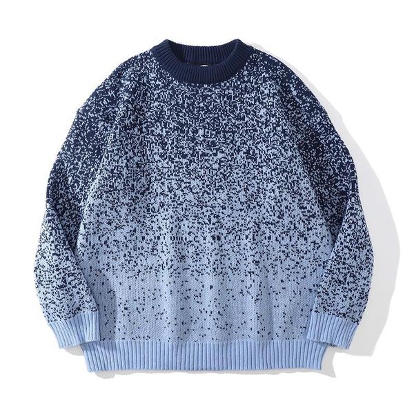 men's sweaters bf lazy style gradient sweater street trend loose round neck ins autumn tide brand pullover, White;black
men's sweaters bf lazy style gradient sweater street trend loose round neck ins autumn tide brand pullover, White;black