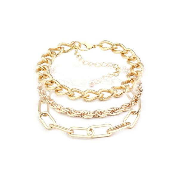 link, chain bohemian gold color thick link bracelet for women punk boho beach bangle jewelry gift, Black
link, chain bohemian gold color thick link bracelet for women punk boho beach bangle jewelry gift, Black