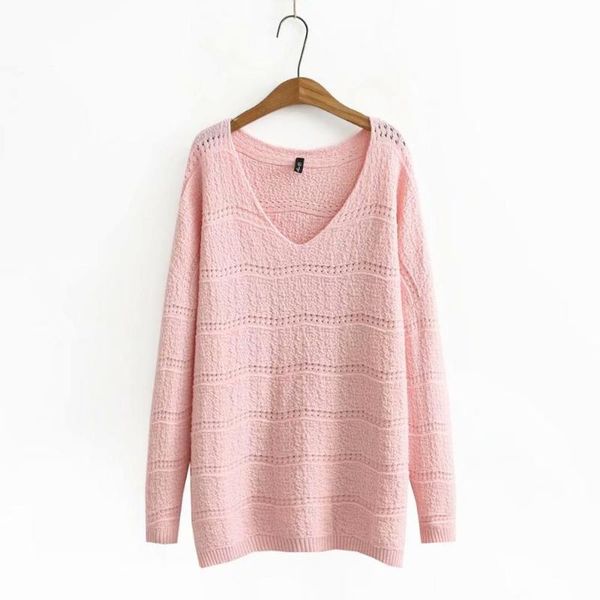 women's sweaters plus size v neck hollow out knitted women loose pullover 2021 winter casual ladies sweater female oversized, White;black
women's sweaters plus size v neck hollow out knitted women loose pullover 2021 winter casual ladies sweater female oversized, White;black