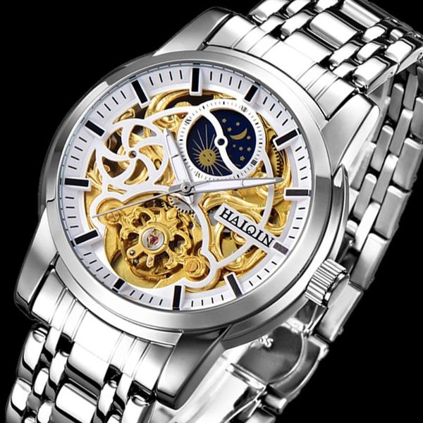 wristwatches haiqin tourbillon automatic watch business men's mechanical watches self-winding men wristwatch erkek saat zegarek meski+b, Slivery;brown
wristwatches haiqin tourbillon automatic watch business men's mechanical watches self-winding men wristwatch erkek saat zegarek meski+b, Slivery;brown