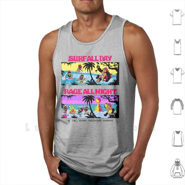 surf all day rage men night tank vest 100% cotton t c cartoon characters gorilla tiki orange county animals, White;black
surf all day rage men night tank vest 100% cotton t c cartoon characters gorilla tiki orange county animals, White;black