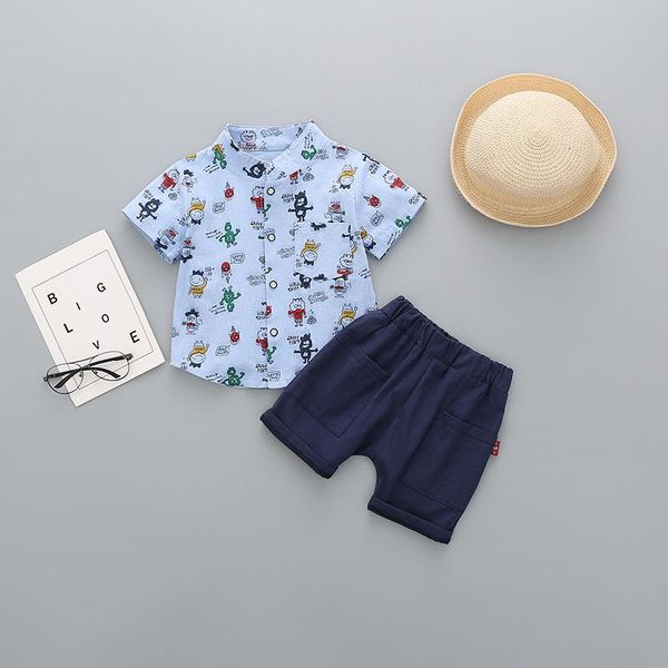 boys summer fashion short-sleeved suit korean baby clothes cartoon + shorts 2pc children's clothing sets, White
boys summer fashion short-sleeved suit korean baby clothes cartoon + shorts 2pc children's clothing sets, White
