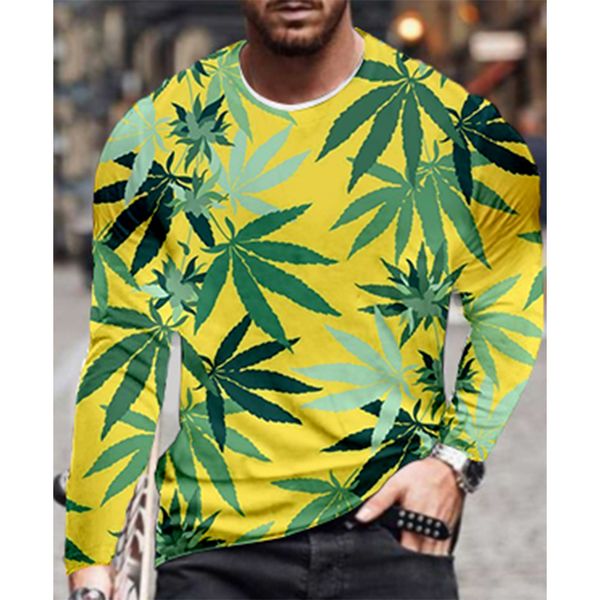 bamboo leaf pattern men s 3d printed t-shirt visual impact party round neck long sleeve designer plus size printed daily top, White;black
bamboo leaf pattern men s 3d printed t-shirt visual impact party round neck long sleeve designer plus size printed daily top, White;black