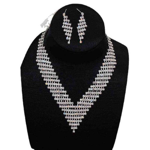 selling jewelry claw chain bride diamond necklace earrings wedding jewelry set banquet dress, Silver
selling jewelry claw chain bride diamond necklace earrings wedding jewelry set banquet dress, Silver