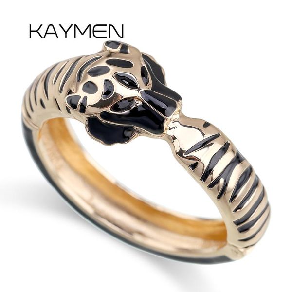 bangle kaymen all seasons women and girls bracelet cuff for party wedding gold plated animal enamel tiger jewelry, Black
bangle kaymen all seasons women and girls bracelet cuff for party wedding gold plated animal enamel tiger jewelry, Black