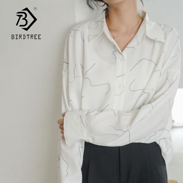 korean loose elegant women chiffon turn down collar long sleeve loose blouse office lady casual shirt spring t01807m 210419, White
korean loose elegant women chiffon turn down collar long sleeve loose blouse office lady casual shirt spring t01807m 210419, White