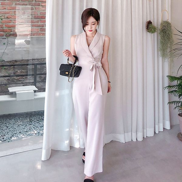 elegant business sleeveless jumpsuits women new wide leg long playsuits casual office lady work wear rompers, Black;white
elegant business sleeveless jumpsuits women new wide leg long playsuits casual office lady work wear rompers, Black;white
