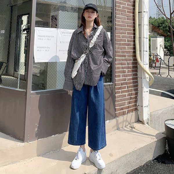 women's jeans autumn fashion high waist loose banana women's cotton large size ankle-length pants daddy plump girls wide leg, Blue
women's jeans autumn fashion high waist loose banana women's cotton large size ankle-length pants daddy plump girls wide leg, Blue