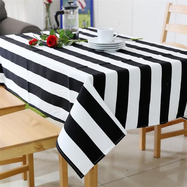 black and white striped canvas tablecloth simple modern rectangular thickening abrasion resistant wide table cloth
black and white striped canvas tablecloth simple modern rectangular thickening abrasion resistant wide table cloth