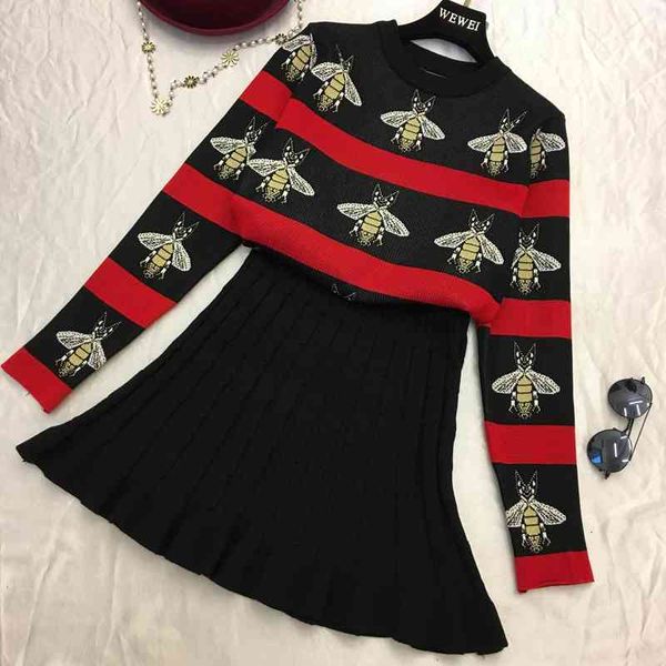 two piece dress -suteres con faldas estampadas para mujer, conjuntos de jersey manga larga, punto, falda plisada, trajes 2 ud, White
two piece dress -suteres con faldas estampadas para mujer, conjuntos de jersey manga larga, punto, falda plisada, trajes 2 ud, White