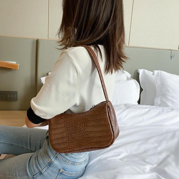 shoulder bags retro crocodile pattern baguette bag women fashion pu leather armpit french luxury design handbag lady purse
shoulder bags retro crocodile pattern baguette bag women fashion pu leather armpit french luxury design handbag lady purse
