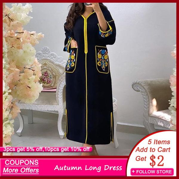 casual dresses 2021 autumn long sleeve women dress elegant floral print pockets v-neck zipper robe femme side split maxi vestidos, Black;gray
casual dresses 2021 autumn long sleeve women dress elegant floral print pockets v-neck zipper robe femme side split maxi vestidos, Black;gray