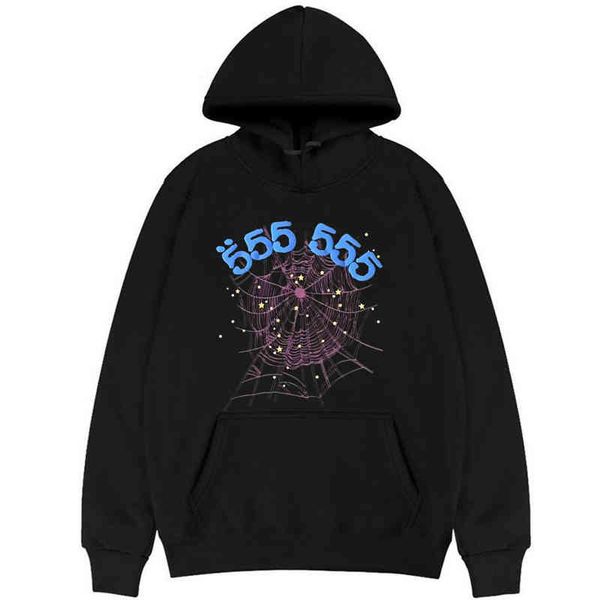spot goods sp5der 555555 angel number print hoodie men women cotton fabric hoodies spider web pattern sweatshirt, Black
spot goods sp5der 555555 angel number print hoodie men women cotton fabric hoodies spider web pattern sweatshirt, Black