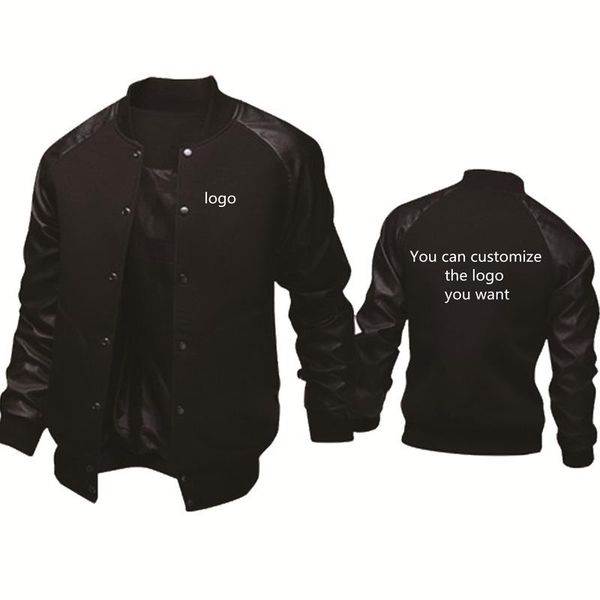 men's jackets spring autumn casual men baseball uniform can custom logo printing splicing jacket pure cotton pullover, Black;brown
men's jackets spring autumn casual men baseball uniform can custom logo printing splicing jacket pure cotton pullover, Black;brown