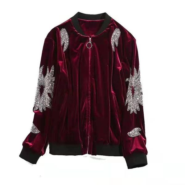 hoodies european and american women's wear winter style long-sleeved nail bead zipper fashion velvet jacket 4xwy, Black
hoodies european and american women's wear winter style long-sleeved nail bead zipper fashion velvet jacket 4xwy, Black