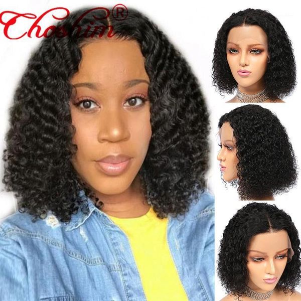 choshim brazilian remy human hair short curly bob lace front wig with baby for black women natural hairline t part wig1, Black;brown
choshim brazilian remy human hair short curly bob lace front wig with baby for black women natural hairline t part wig1, Black;brown