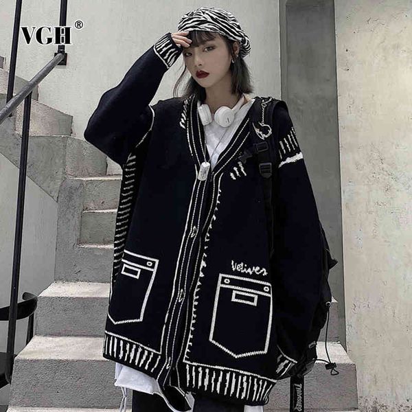print knitting sweaters for women v neck long sleeve hit color loose pockets designer cardigans female spring clothing 210507, White
print knitting sweaters for women v neck long sleeve hit color loose pockets designer cardigans female spring clothing 210507, White