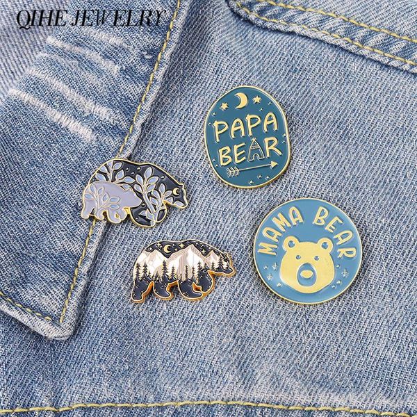 pins, brooches mama bear papa enamel pins mountain forest purple leaf baby bears gift for parents family jewelry, Gray
pins, brooches mama bear papa enamel pins mountain forest purple leaf baby bears gift for parents family jewelry, Gray