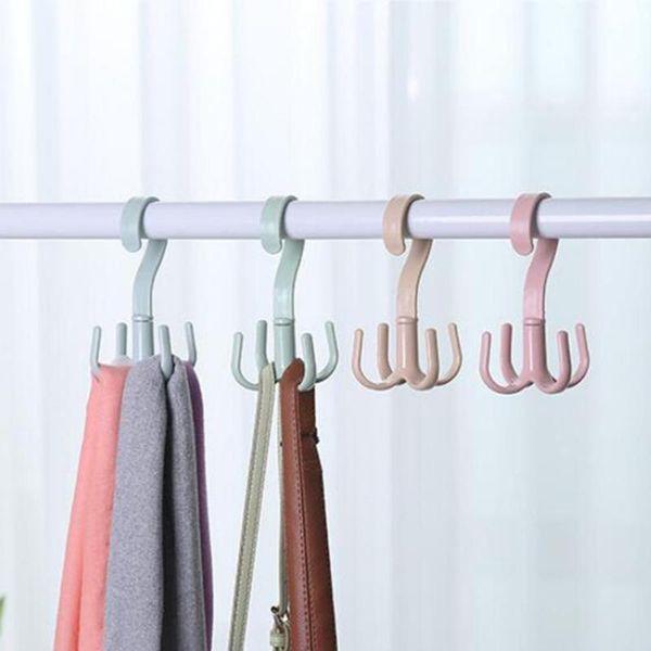 hangers & racks 360 degree rotary 4 hooks wardrobe organizer clothes for coat clothing garment scarf tie bag, space saving
hangers & racks 360 degree rotary 4 hooks wardrobe organizer clothes for coat clothing garment scarf tie bag, space saving