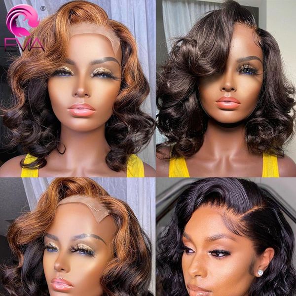 lace wigs eva ombre front wig pre plucked brazilian remy frontal for women human hair 4x4 closure short bob, Black;brown
lace wigs eva ombre front wig pre plucked brazilian remy frontal for women human hair 4x4 closure short bob, Black;brown