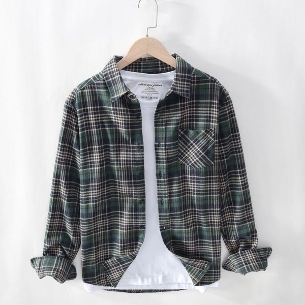 ropa de hombre 2021 spring autumn men's cotton plaid shirt long-sleeved korean slim-fit flannel brushed casual shirts, White;black
ropa de hombre 2021 spring autumn men's cotton plaid shirt long-sleeved korean slim-fit flannel brushed casual shirts, White;black