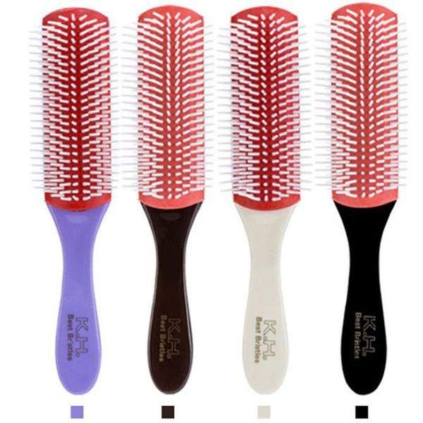 hair brushes styling brush anti-static 9 rows handcraft hairdressing scalp massager comb tools health, Silver
hair brushes styling brush anti-static 9 rows handcraft hairdressing scalp massager comb tools health, Silver