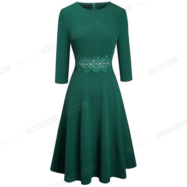 nice-forever autumn retro pure color with lace dresses party a-line women flared swing dress a190, Black;gray
nice-forever autumn retro pure color with lace dresses party a-line women flared swing dress a190, Black;gray