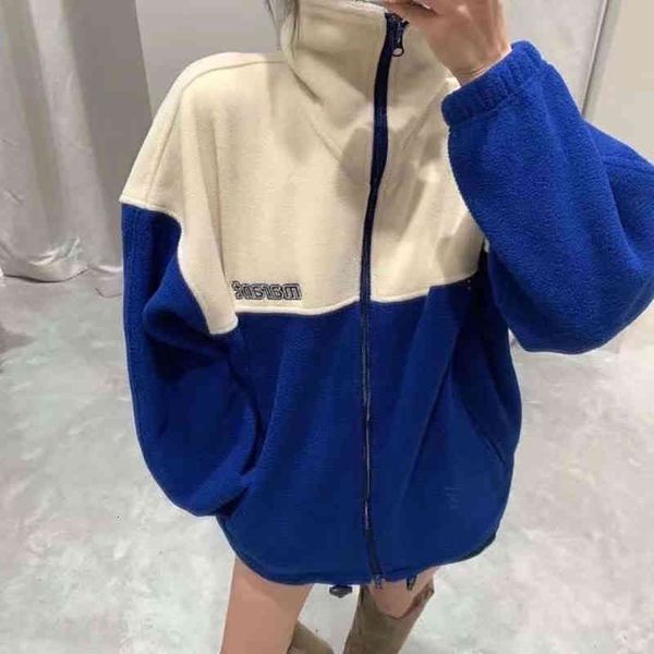 women's fur & faux women color patchwork zipper cardigan coat ladies casual letters long sleeve sports jacket outwear autumn winter lf2, Black
women's fur & faux women color patchwork zipper cardigan coat ladies casual letters long sleeve sports jacket outwear autumn winter lf2, Black