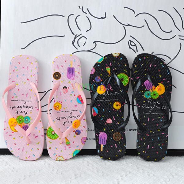 cartoon print flip flops house sandals summer women beach slippers cute donuts home slides sweet loverly non-slip female shoes, Black
cartoon print flip flops house sandals summer women beach slippers cute donuts home slides sweet loverly non-slip female shoes, Black