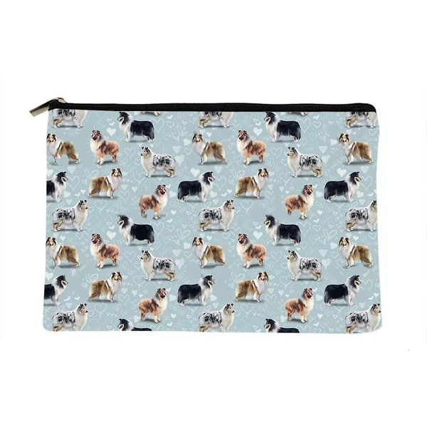 cosmetic bags & cases women collie pattern blue printed make up bag fashion cosmetics organizer for travel colorful storage lady
cosmetic bags & cases women collie pattern blue printed make up bag fashion cosmetics organizer for travel colorful storage lady