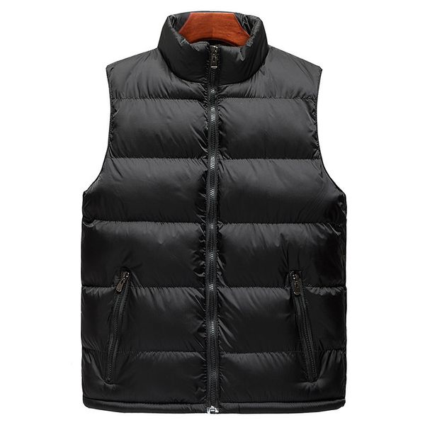 fashion vest autumn and winter men's simple solid color large size down cotton padded versatile casual jacket, Black;white
fashion vest autumn and winter men's simple solid color large size down cotton padded versatile casual jacket, Black;white