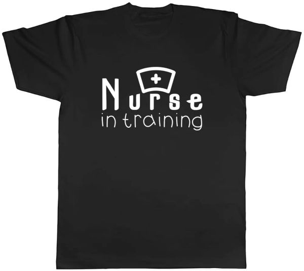 nurse in training mens t-shirt tee, White;black
nurse in training mens t-shirt tee, White;black