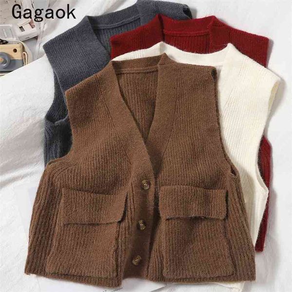 women sweater vest spring autumn solid v-neck knitted v neck wild clothes loose casual korean fashion chic vests 210531, Black;white
women sweater vest spring autumn solid v-neck knitted v neck wild clothes loose casual korean fashion chic vests 210531, Black;white