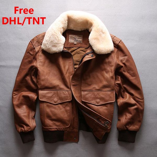 men's leather & faux fast ship dhl/tnt flight jacket genuine fur collar bomber jackets soft cowhide 2022 spring autumn thick coat male, Black
men's leather & faux fast ship dhl/tnt flight jacket genuine fur collar bomber jackets soft cowhide 2022 spring autumn thick coat male, Black