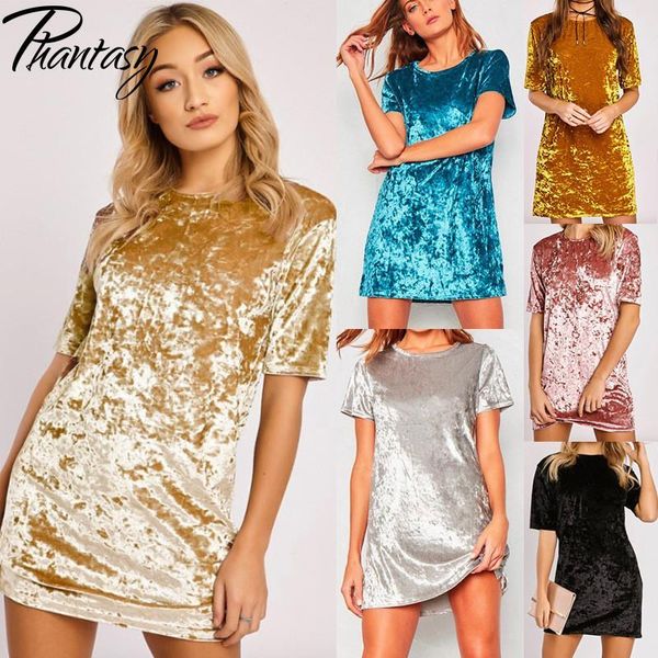 women's t-shirt phantasy velvet fashion dress clothing solid color o-neck a-line summer five-point sleeve 2021, White
women's t-shirt phantasy velvet fashion dress clothing solid color o-neck a-line summer five-point sleeve 2021, White