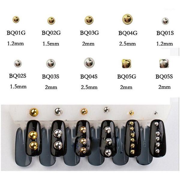 100pcs nail art round sphere gold diy polishing for 3d jewelry manicure metal decoration1, Silver;gold
100pcs nail art round sphere gold diy polishing for 3d jewelry manicure metal decoration1, Silver;gold