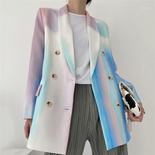 women's suits & blazers pocket female elegant tie-dye blazer notched long sleeve feminino autumn fashion suit, White;black
women's suits & blazers pocket female elegant tie-dye blazer notched long sleeve feminino autumn fashion suit, White;black